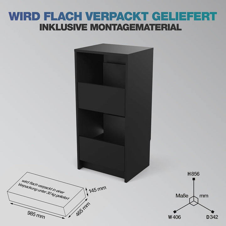 Glorious Vinyl Vault, Black - Vinyl Aufbewahrung