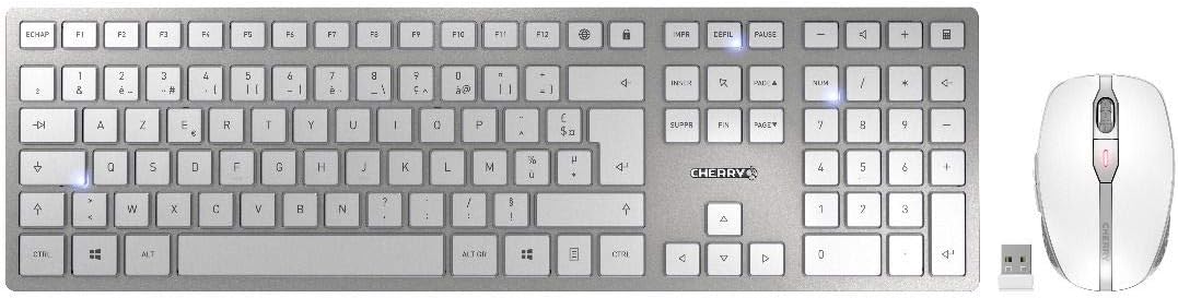 CHERRY DW 9000 Slim - Kabelloses Tastatur-Maus-Set - 2in1 Bluetooth/Funk - deutsches Layout - QWERTZ