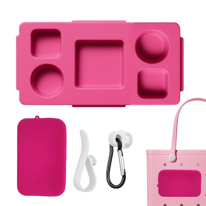 Strandtasche Getränkehalter Topper Snacks Und Getränkehalter Für Warmes Rosa., Warmes Rosa.