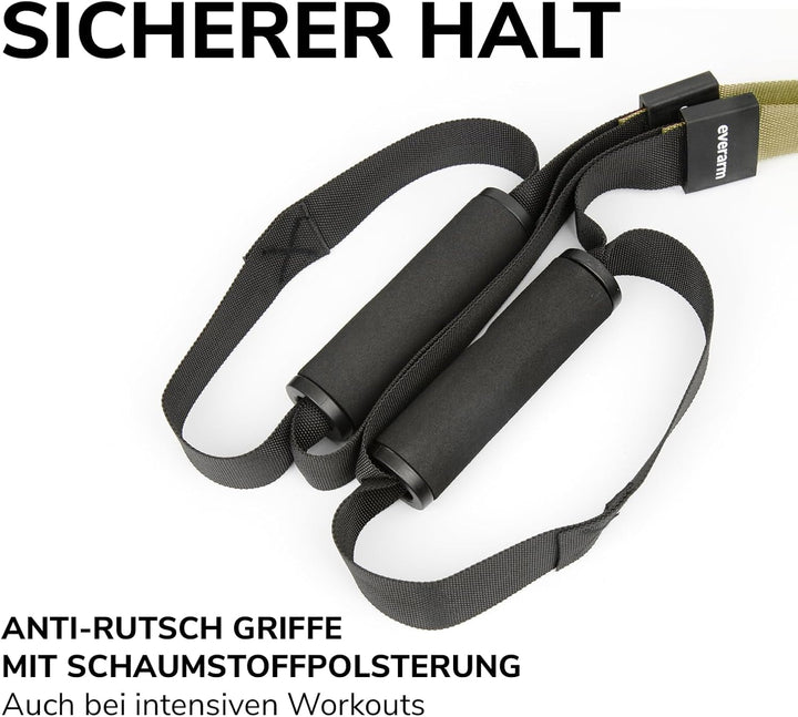 Schlingentrainer Set mit Türanker - Profi Suspension Trainer für Ganzkörpertraining - Sling Trainer