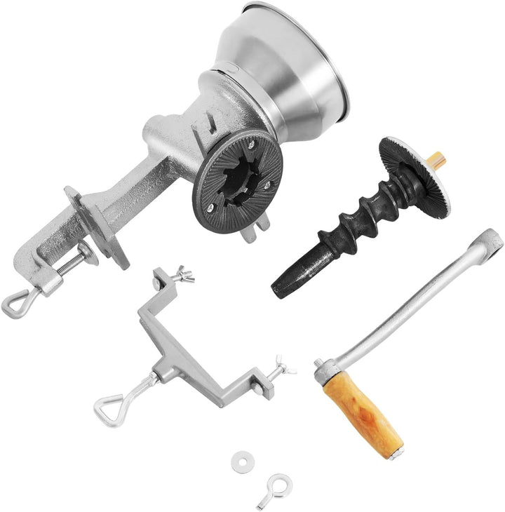 Manuelle Getreidemühle, Mühle Handmühle mit C-förmiger Tischklemme, Gusseiserne Handmühle, Fräsgrobh