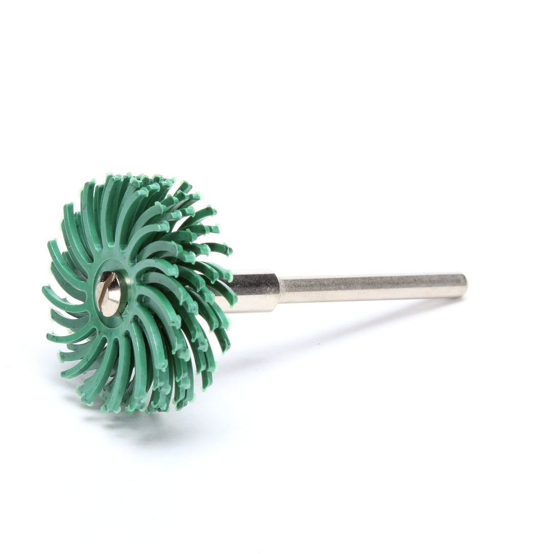 Scotch-Brite (TM) Radial Bristle Disc, 25000 U/min, 3 Durchmesser, 360 Körnung, lime grün (10 Stück)
