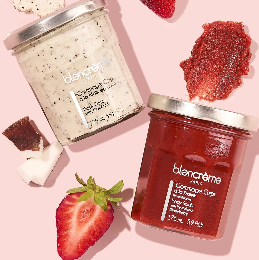 Blancrème Körperpeeling Erdbeere 175ml - Body Scrub Inhaltsstoffe zu 100% natürlichen Ursprungs Made