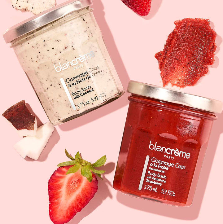 Blancrème Körperpeeling Erdbeere 175ml - Body Scrub Inhaltsstoffe zu 100% natürlichen Ursprungs Made