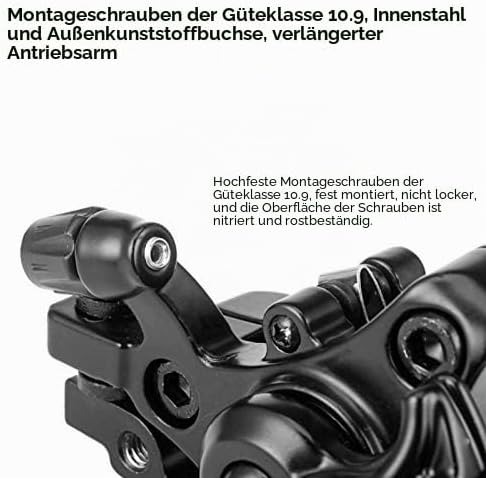 VGEBY Fahrradscheibenbremssatz, universelle Starke Bremskraft Vorderer hinterer Scheibenbremssattel