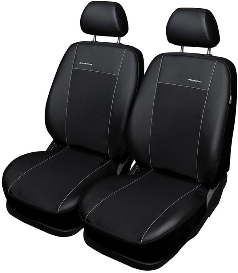 Mossa Passgenaue Sitzbezüge passend für VW Caddy III Cargo (2004-2015) 2PRB Schwarz PR Caddy III (20