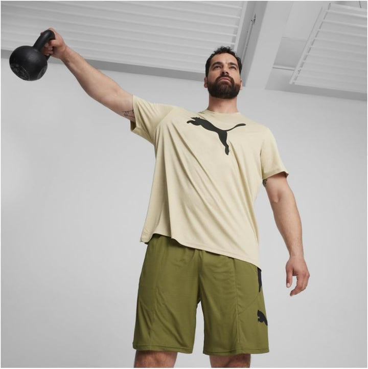 PUMA Herren Train Fav Heather Cat Tee T-Shirt S Putty Heather, S Putty Heather