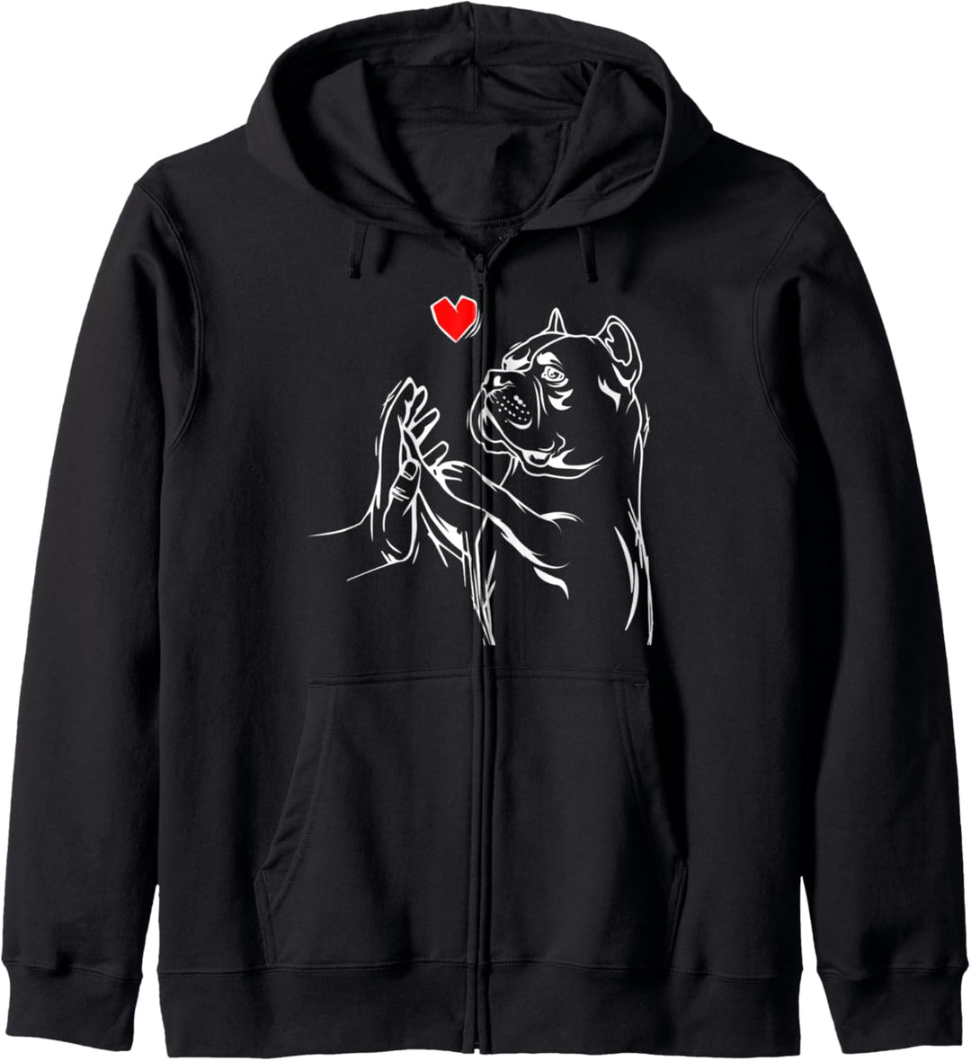 American Bully Liebe Hunde Frauchen Kapuzenjacke