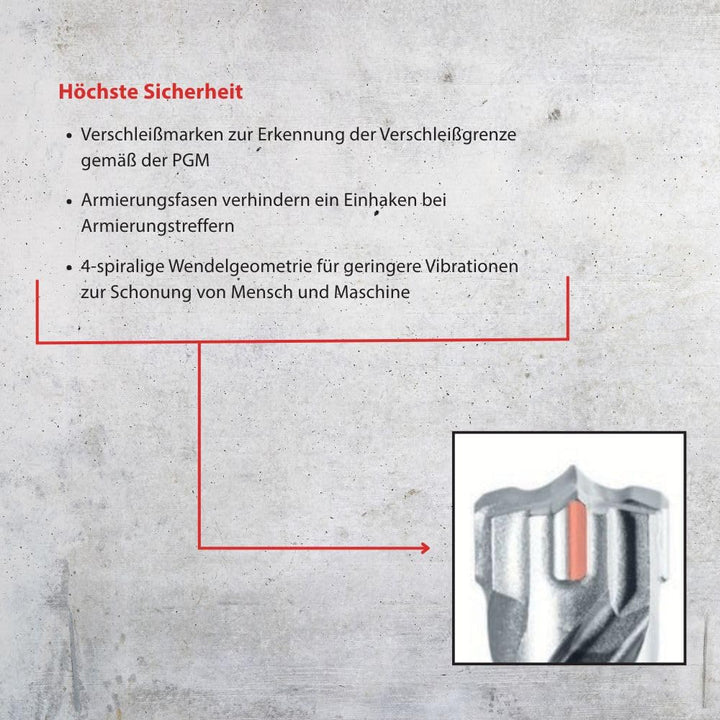 BATIFIX Hammerbohrer SDS-Plus Vierschneider, 10 mm x 210 mm 10 mm x 210 mm Vierschneider, 10 mm x 21