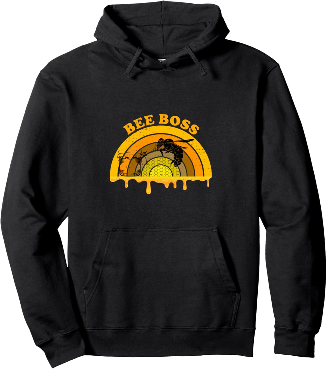 Vintage Bienen Boss Honigglas Imker - König des Bienenstocks Pullover Hoodie