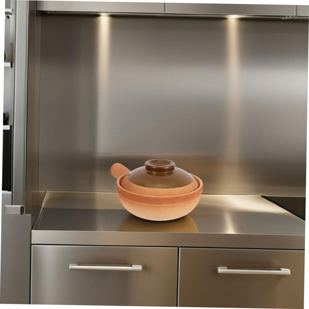 COLLBATH Tonkochtopf Mit Deckel Kochtopf Für Reissuppe Und Schmoren Asiatischer Topf Für Familienfei