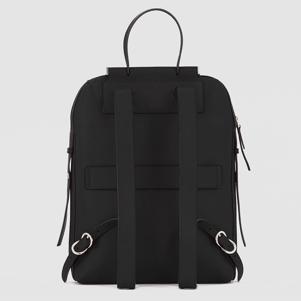 Piquadro Circle Rucksack, 36 cm, Schwarz (Nero)
