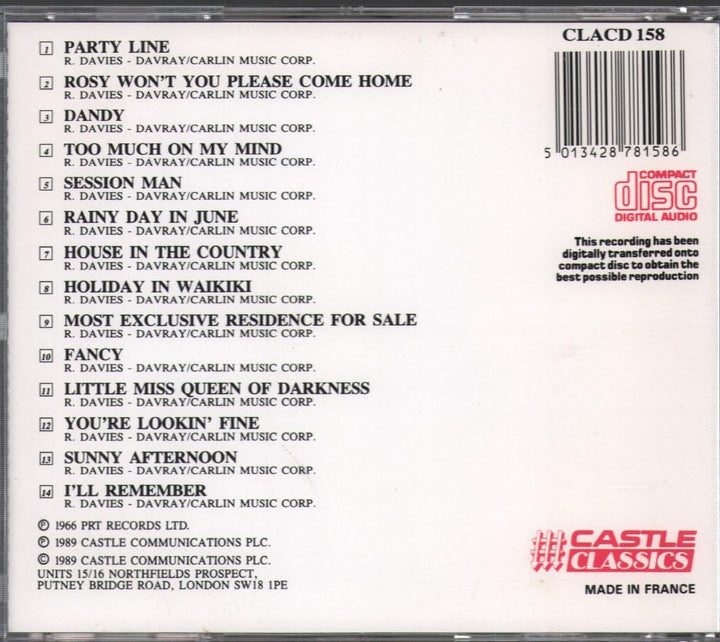 Face to Face, Audio-CD