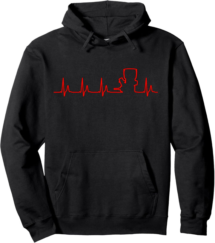 RC Fahrer Herzschlag mit Nitro Motor für RC Pullover Hoodie