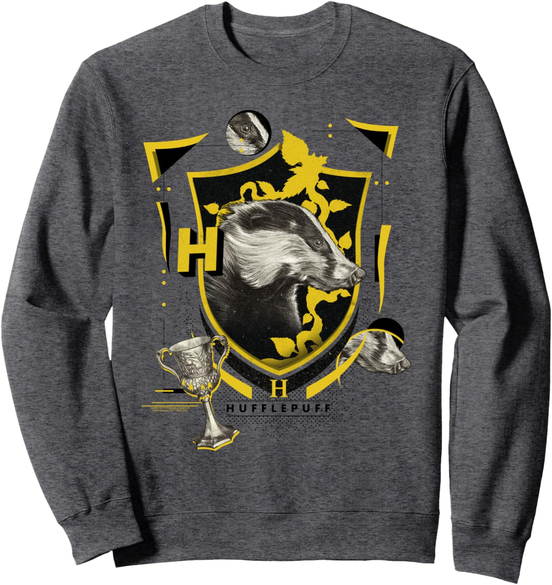 Harry Potter Hufflepuff Magicial Mischief Level Up Crest Sweatshirt