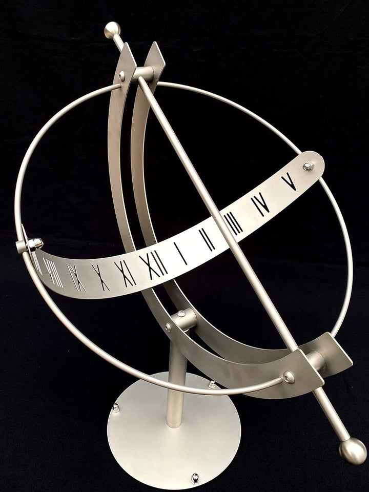 DanDiBo Sonnenuhr Edelstahl für den Garten 70 cm Rostfrei 96207 mit Säule Ausrichtbar Wetterfest Gar