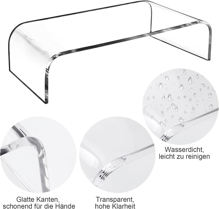 Monitorständer Display Ständer Bildschirmerhöhung, Acryl Laptop Erhöhung für Schreibtisch für Comput