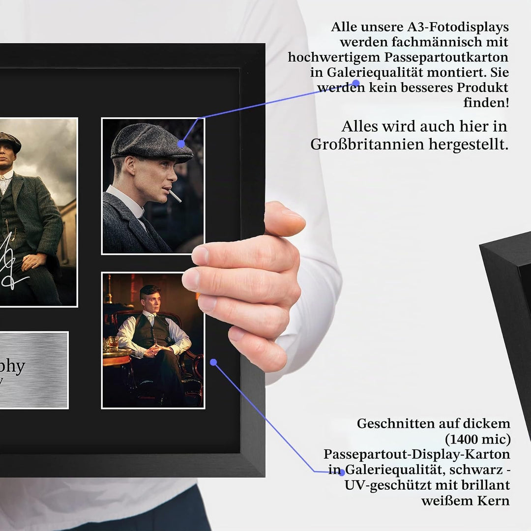 HWC Trading FR A3 Cillian Murphy Peaky Blinders Tommy Geschenke Gedruckt Signiert Autogramm Bild Für