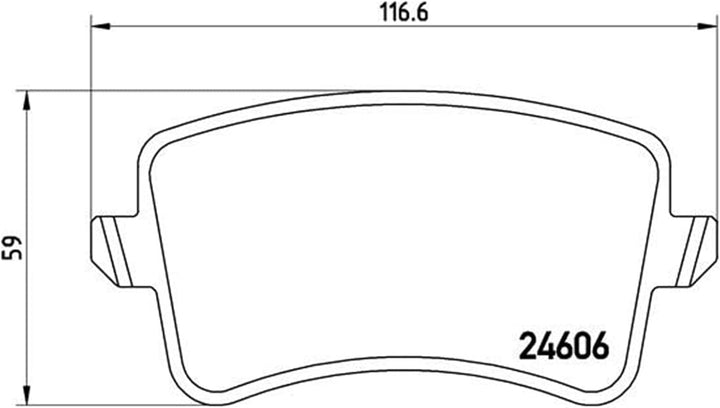 BREMBO P 85 099X Bremsbeläge