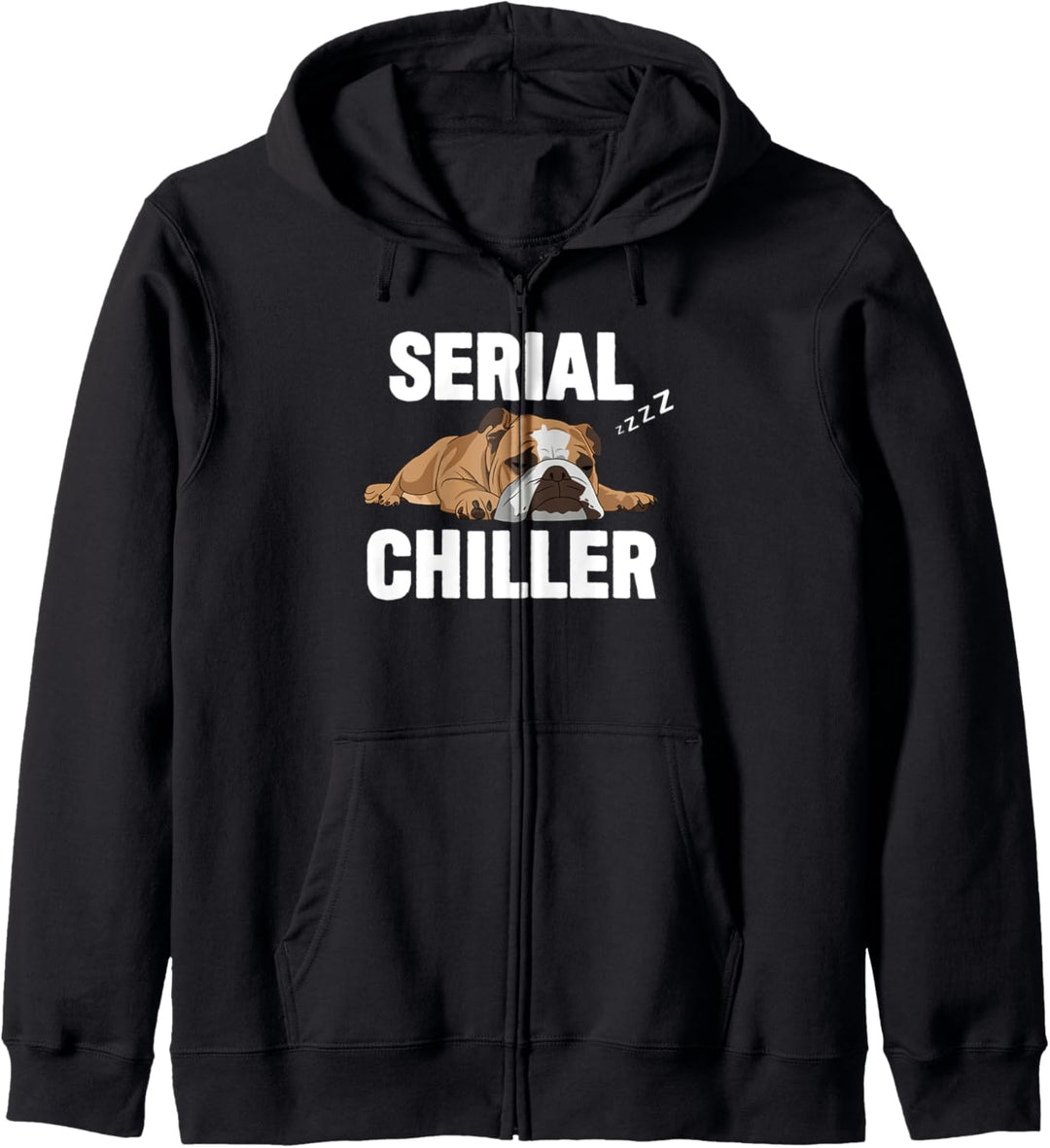 English Bulldog Serial Chiller Kapuzenjacke