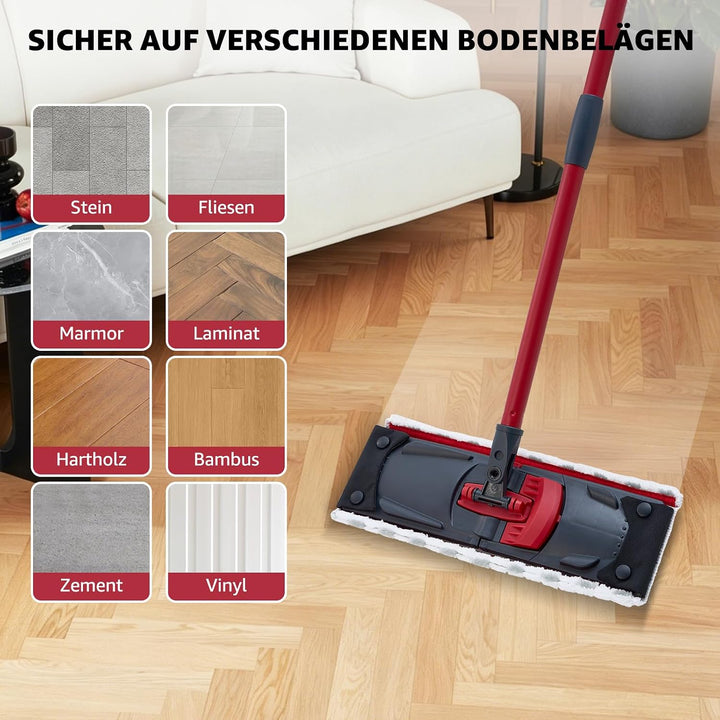 Ersatzbezug für Vileda Ultramax / Ultramax Turbo 2in1 Bodenwischer, 3er Set 3 Stück, 3 Stück