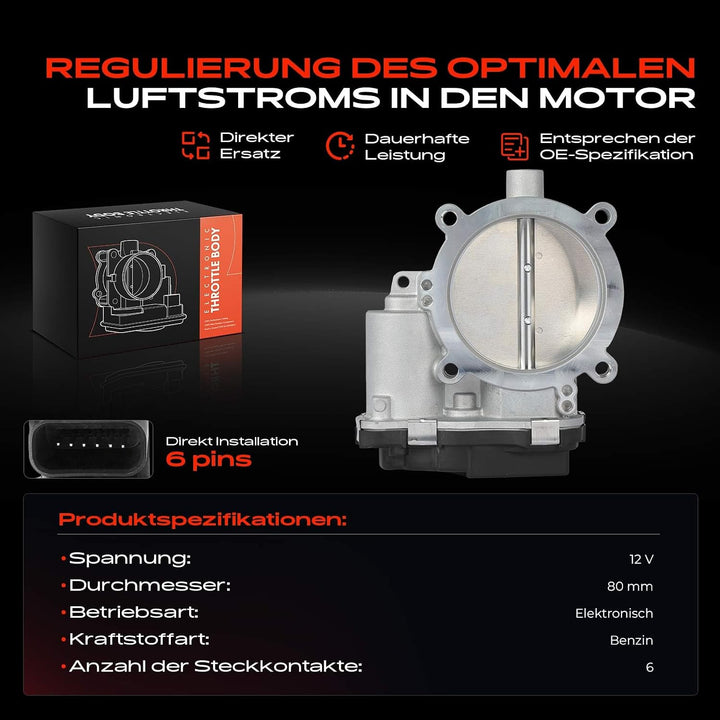 Frankberg Drosselklappe Drosselklappenstutzen für 300 C Challenger Coupe Charger Durango Grand Chero