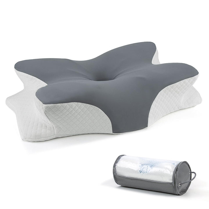 Anluoamfuy Nackenkissen Kopfkissen, 2 in 1 Ergonomisch Seitenschläferkissen für Seiten, Rücken &amp; Bau