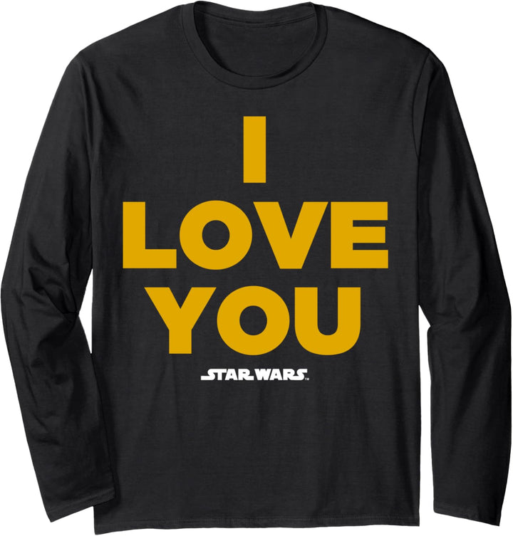 Star Wars Princess Leia I Love You Langarmshirt