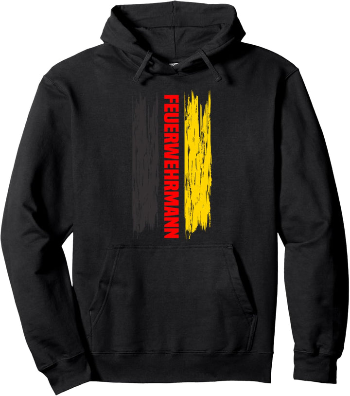Feuerwehr Deutschland Flagge Pullover Hoodie