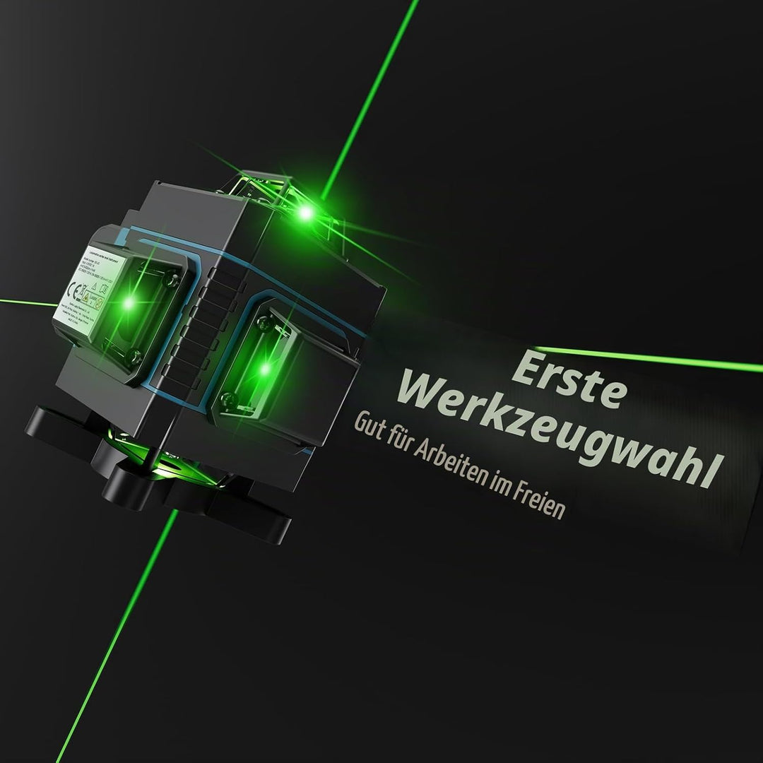 Laser-Nivelliergerät 360, Weytoll 4D 16 Linien 3° Laser Nivellierwerkzeug mit automatischer Nivellie