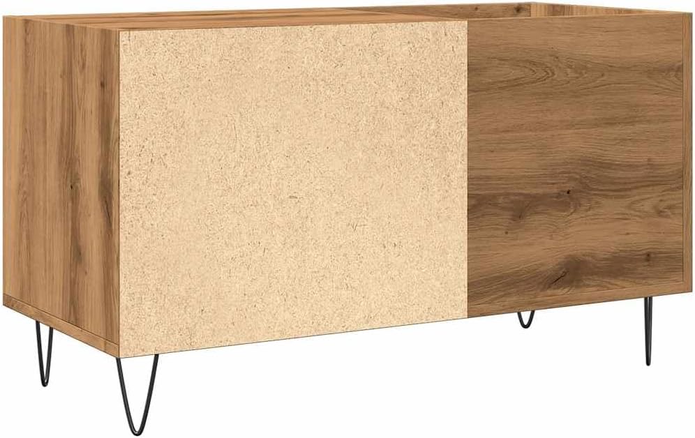 vidaXL Plattenschrank Artisan-Eiche 84,5x38x48 cm Holzwerkstoff Eiche Handwerklich, Eiche Handwerkli