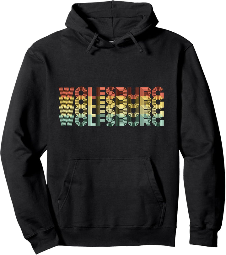 Wolfsburg Stadt Heimat Retro Vintage Pullover Hoodie