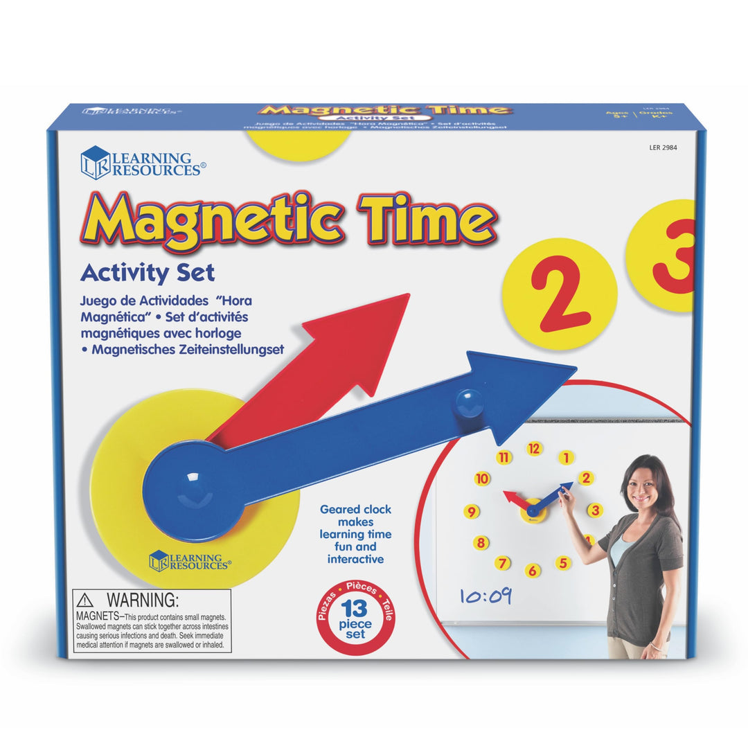 Learning Resources Magnetisches Uhrenset mit Zahnrad