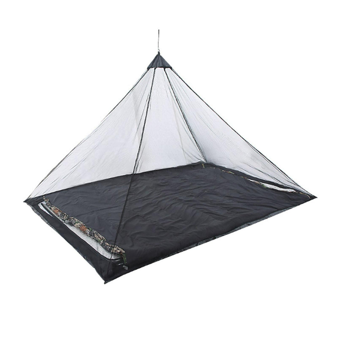 Kisbeibi Moskitonetz für Campingbett, Outdoor, Reisen, 220 x 120 x 100 cm, Grau, Polyester