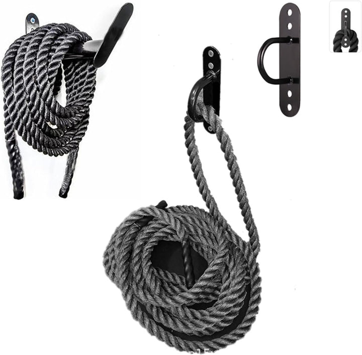 Battle Rope Wandhalterung Kit, Heavy Duty Seil Haken, Battle Rope Storage Rack, Gym Wandhalterung Ha