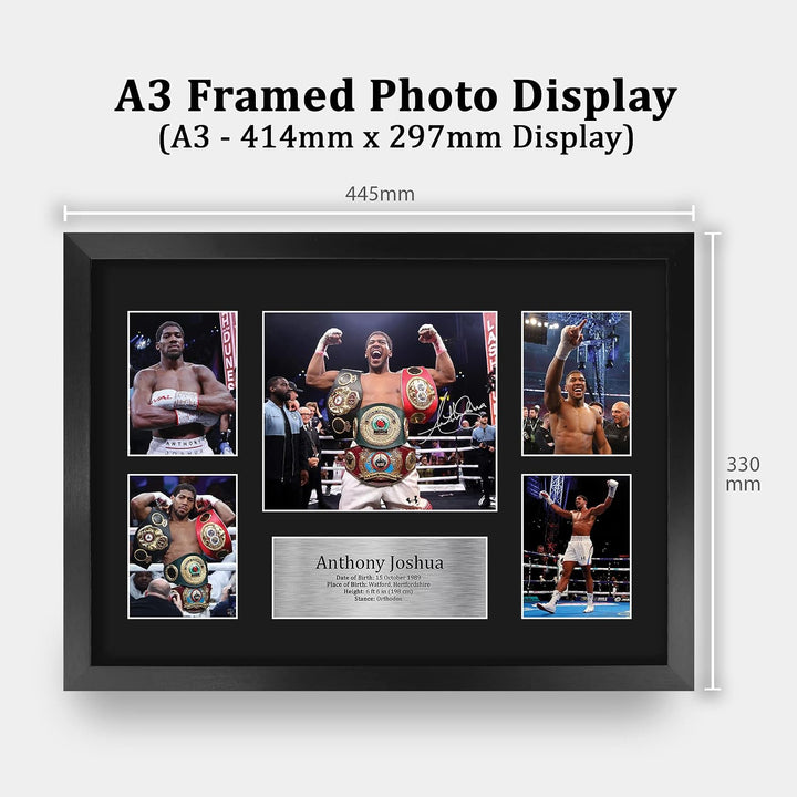 HWC Trading FR A3 Anthony Joshua Boxing Geschenke Gedrucktes Signiertes Autogrammbild Für Boxer-Erin