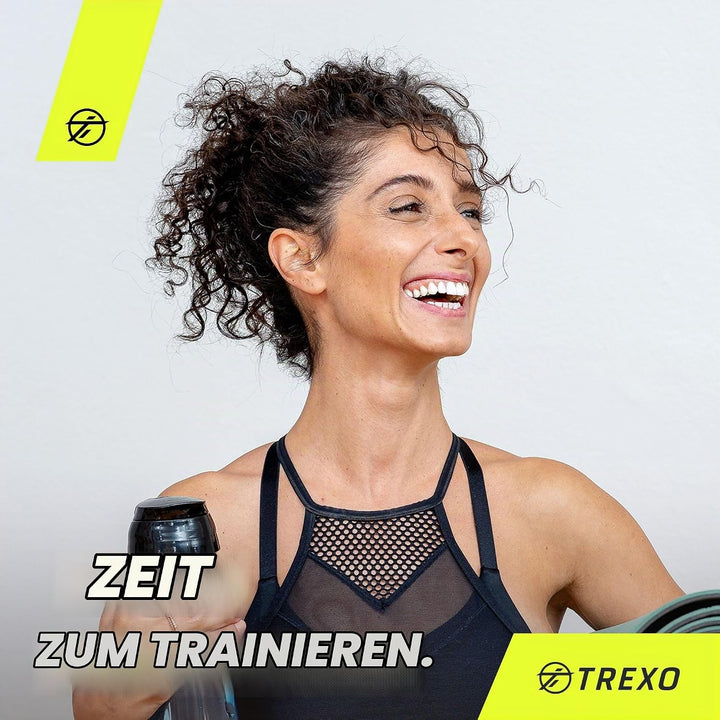TREXO Stepper Für Zuhause - Aerobic Step mit 3-Stufiger Höhenverstellung, Fitness &amp; Sport - Training