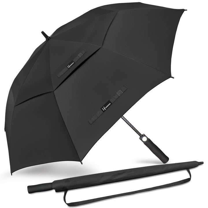 NINEMAX Golf Regenschirm Gross Sturmfest XL/XXL,Grosser Regenschirm Sturmfest | Stabil Golfschirm Gr