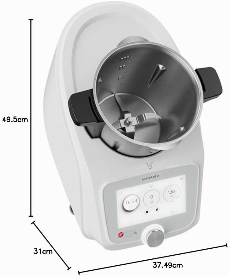 PSIDE SILVERCREST® KITCHEN TOOLS Monsieur Cuisine Connect SKMC 1100 A1, 1100 W, Küchenmaschine 1 Stü
