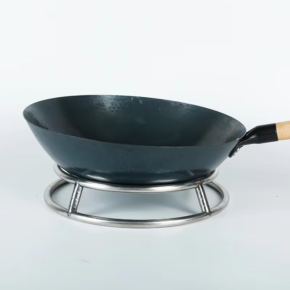 Edelstahl Wok Rack Wok Stehen Runde Regal Kochgeschirr Ring Für Topf Gas Herd Braten Pan