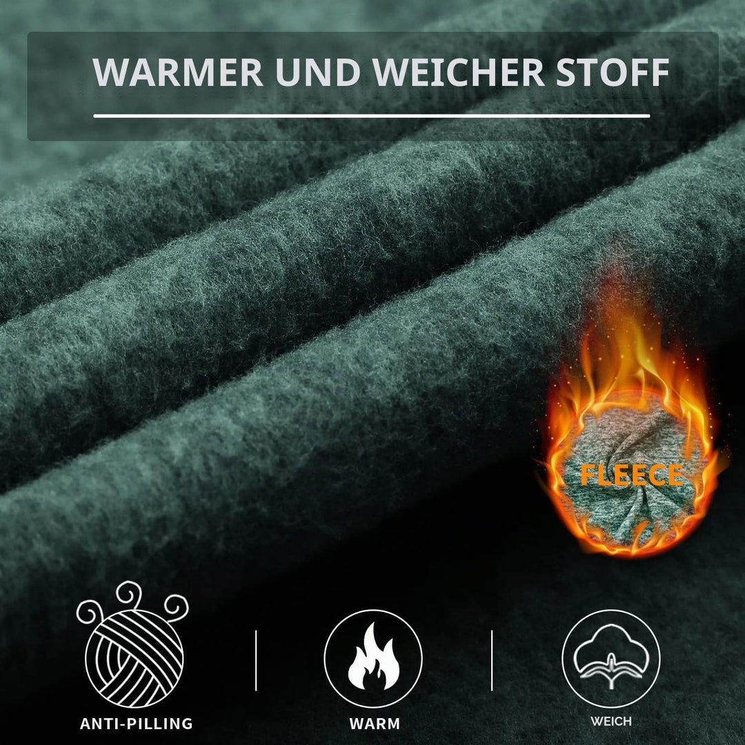 Soneven Fleecejacke Damen, Damen Fleece Jacke mit Durchgehendem Reissverschluss Langärmlig Leicht Fu