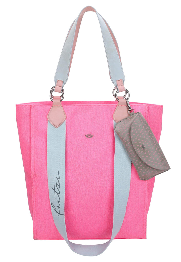 Fritzi aus Preussen Damen Izzy02 Canvas Shopper Neon Pink, Neon Pink