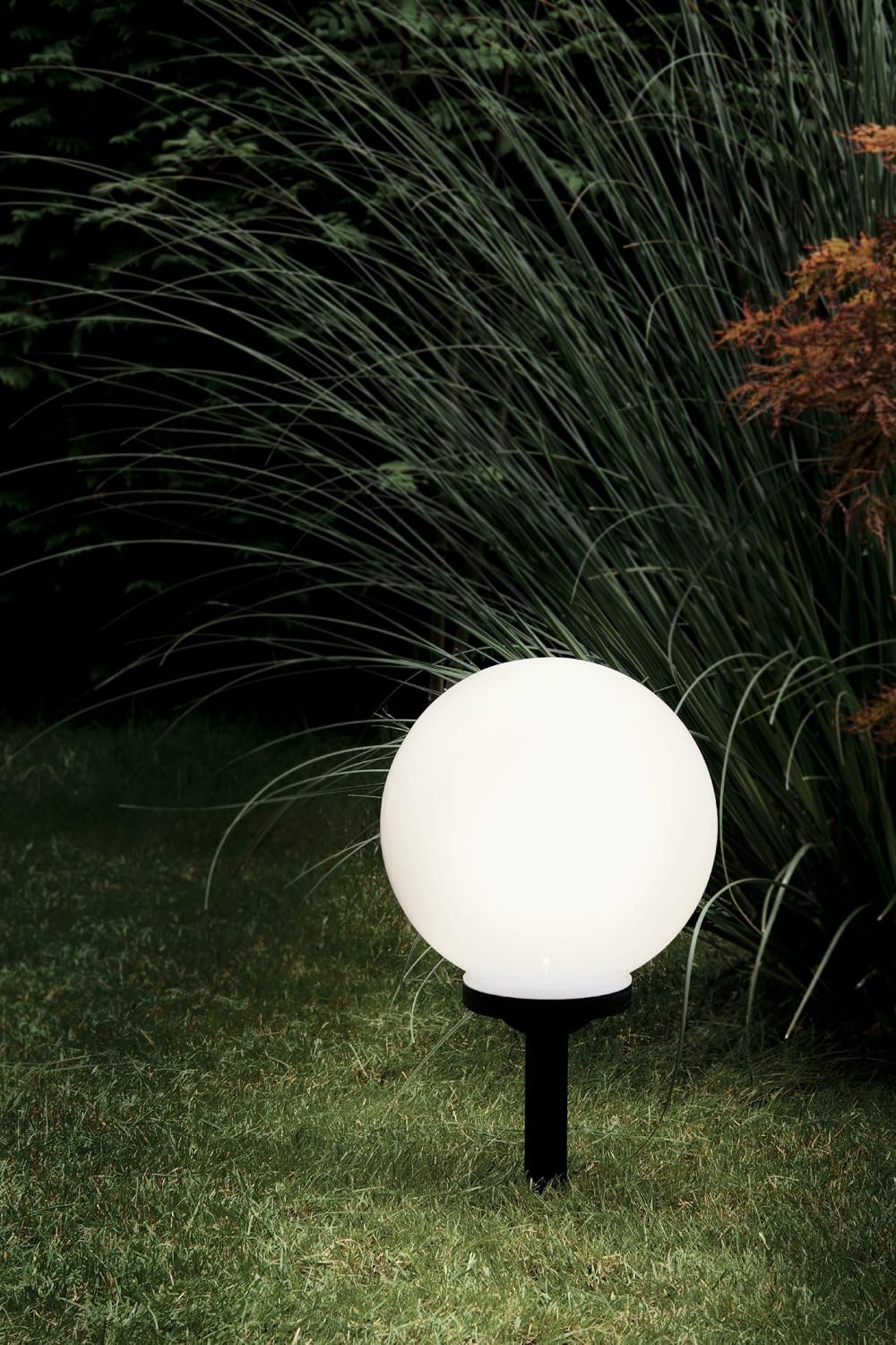 EGLO LED Solar Kugel Puglia, Gartenlampe mit Erdspiess, Solarlampe für aussen, Outdoor Lampe Garten