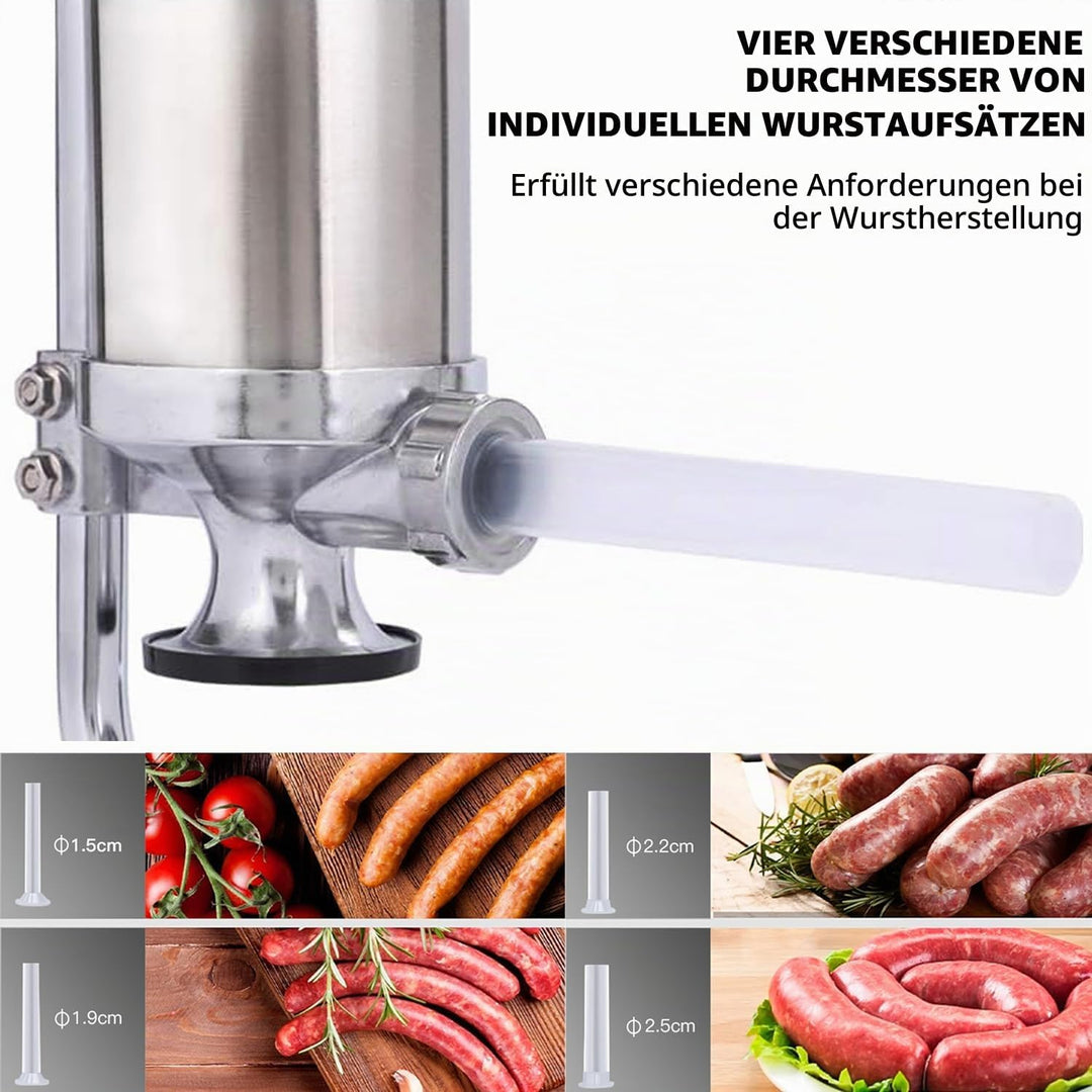 1.25kg, 3LBS Wurstmaschine WurstfüLler, WurstfüLler Edelstahl, Sucuk Doldurma Makinesi, Vertikal Wur