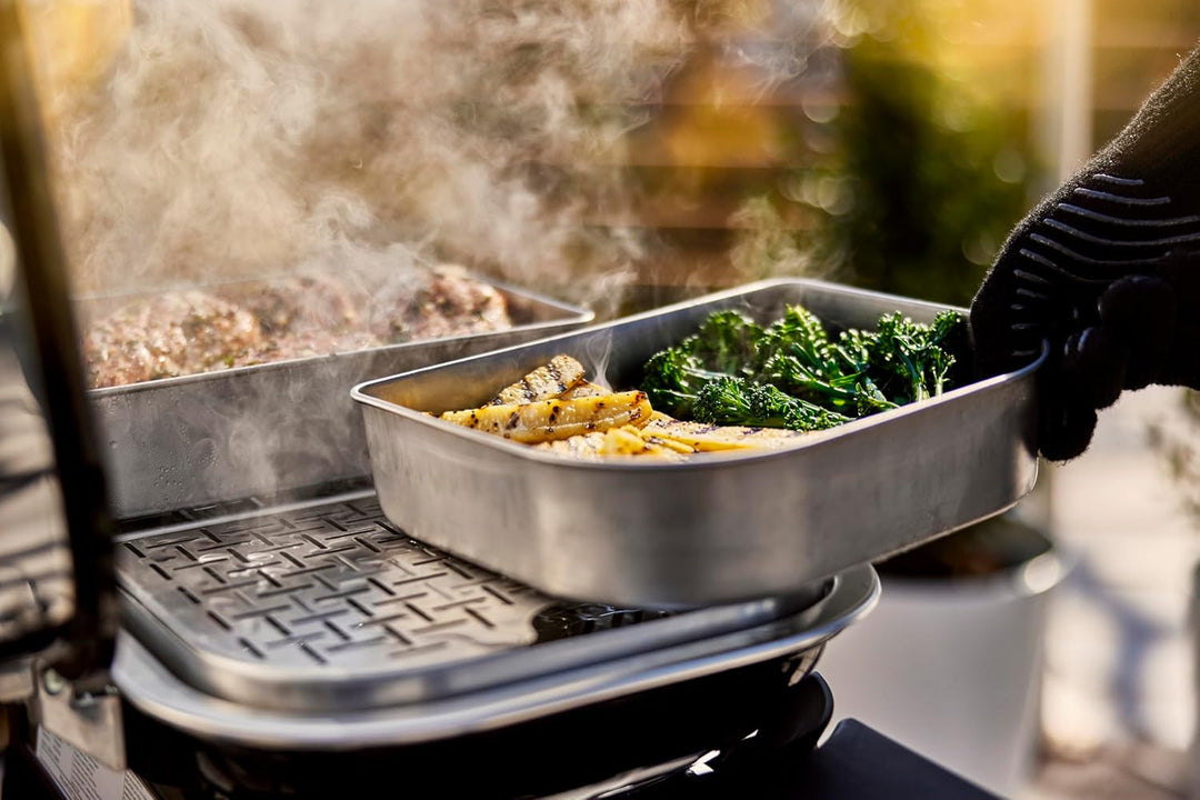 Weber 6613 Lumin Compact Versatility Grill Kit, Silver, Compact