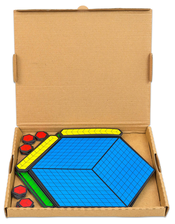 Betzold - Farbiger Zehnerbasis-Satz - Dezimalsystem Zehnersystem magnetisch