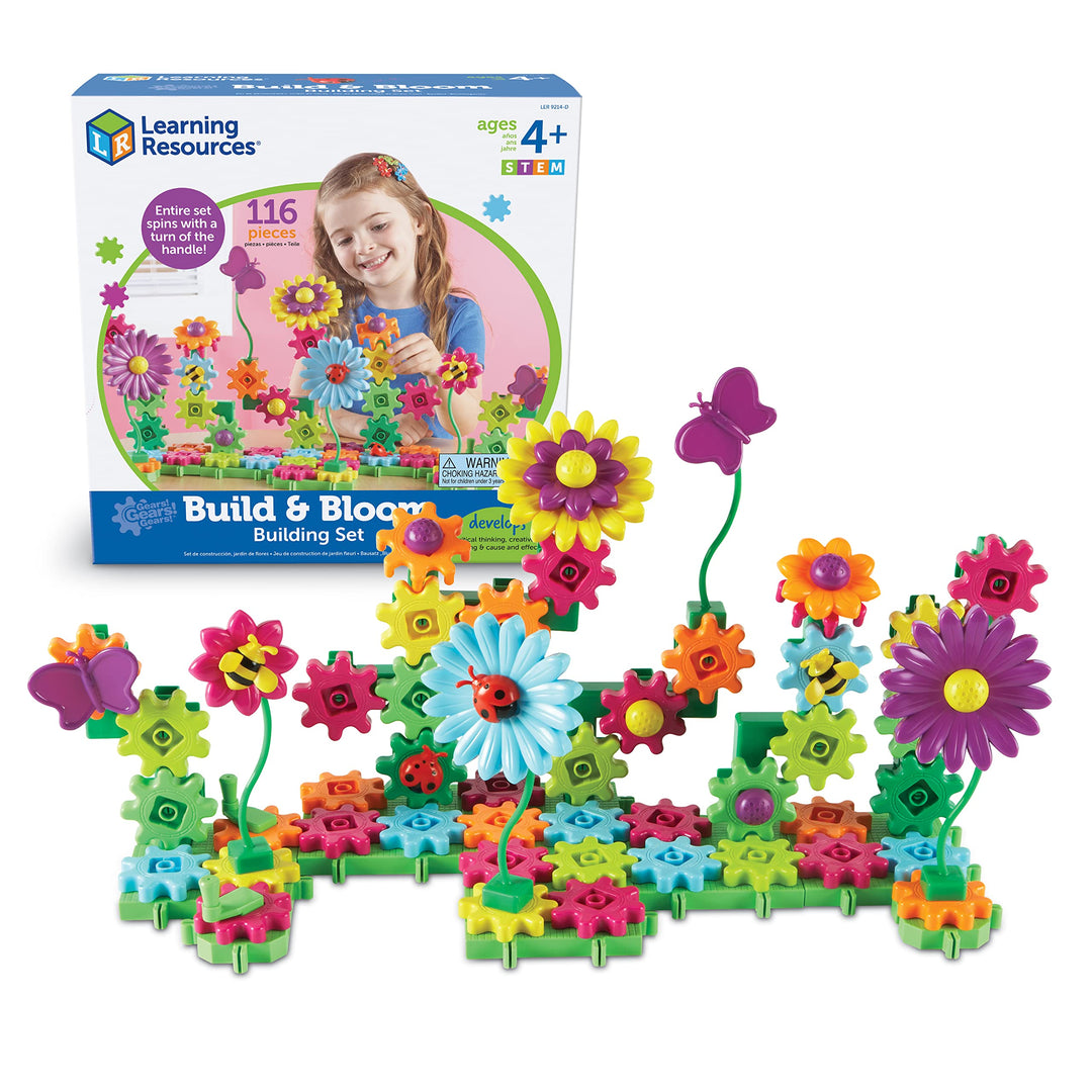 Learning Resources Gears! Gears! Gears!® Blumengarten bauen und erblühen lassen, Blumengarten