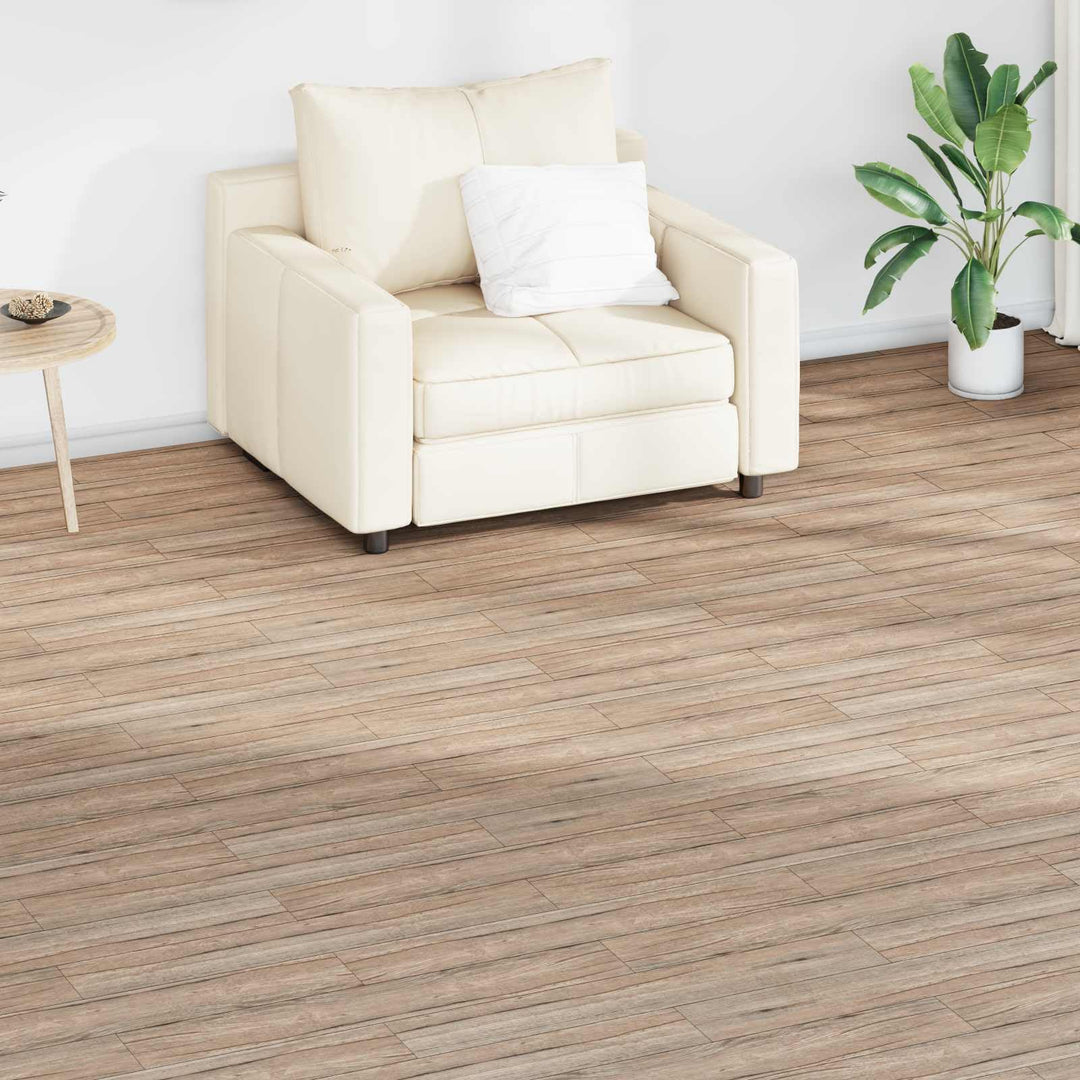 Bodenplanken 18er Set Eichenbraun PVC selbstklebend 91,5 x 15 x 0,2 cm für Innenbereich Bodenbelag R