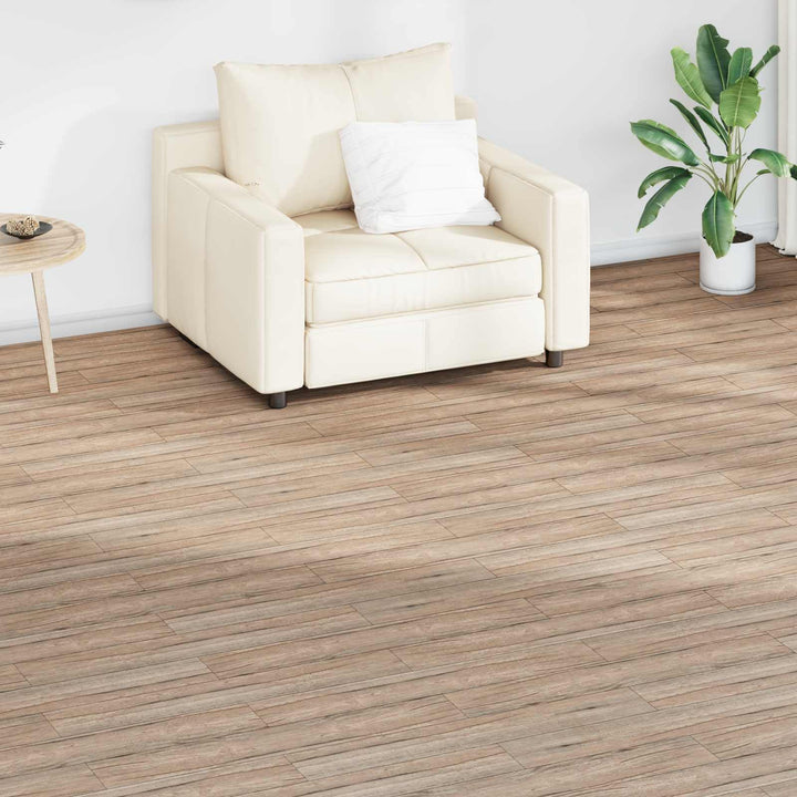 Bodenplanken 18er Set Eichenbraun PVC selbstklebend 91,5 x 15 x 0,2 cm für Innenbereich Bodenbelag R