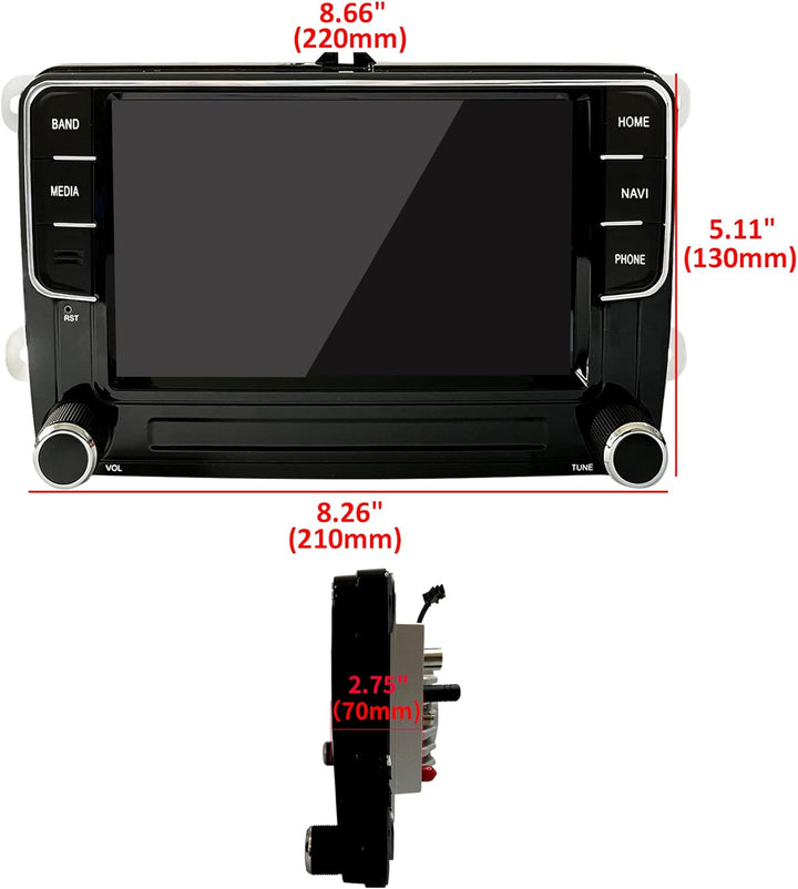 SCUMAXCON 7 Zoll 8-Core Advanced DSP kabellos CarPlay Android Auto Autoradio Android13 2+32 GB IPS 4